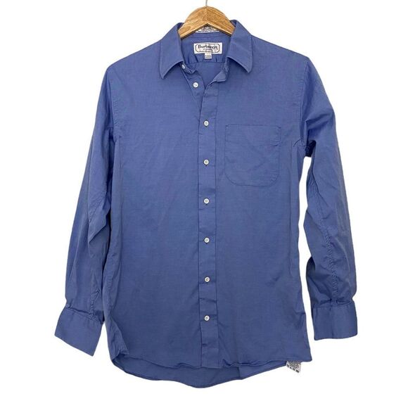 Burberrys of London Mens Dress Shirt Size 15-32/33 Blue preppy business  Casual - Picture 1 of 5